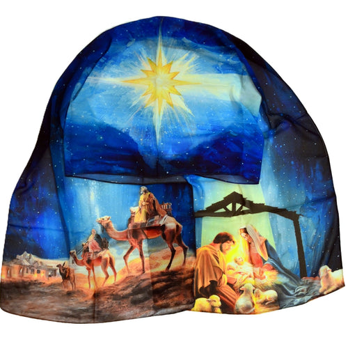 Follow the Star – Christmas Story Chiffon Scarf