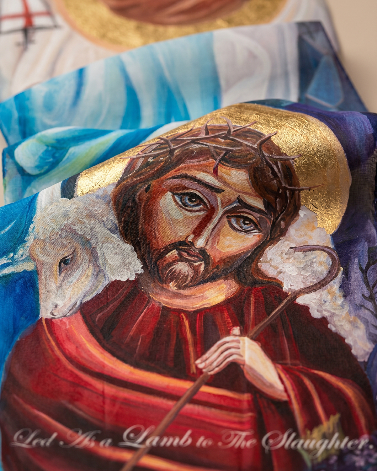 Jesus Crucifixion and Resurrection Painted By Marianne Botros