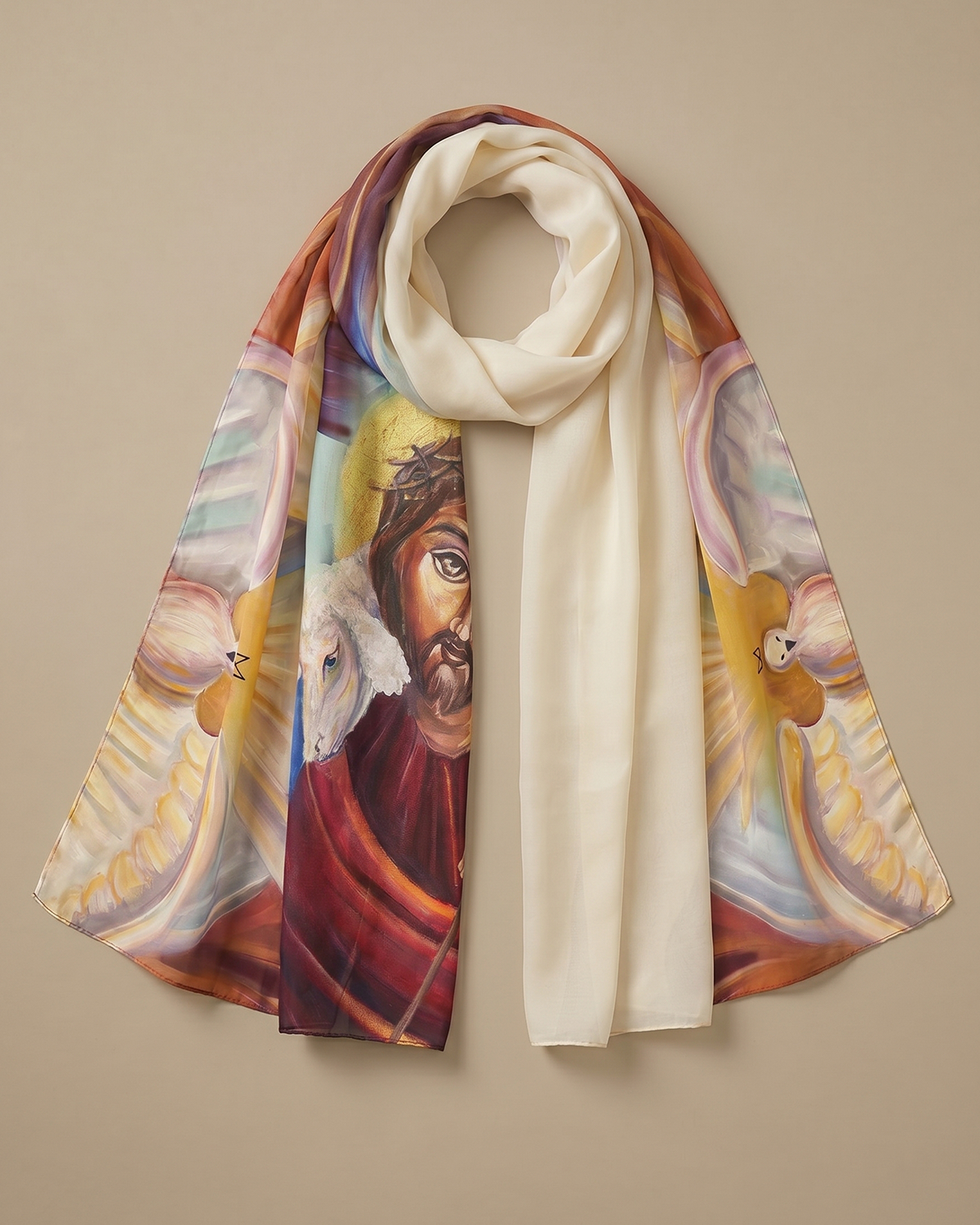 Jesus Crucifixion and Resurrection Painted By Marianne Botros