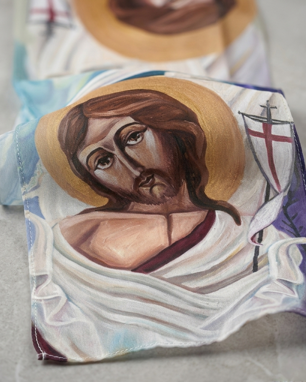 Christ is Risen Both Sides Painted by Marianne Botros