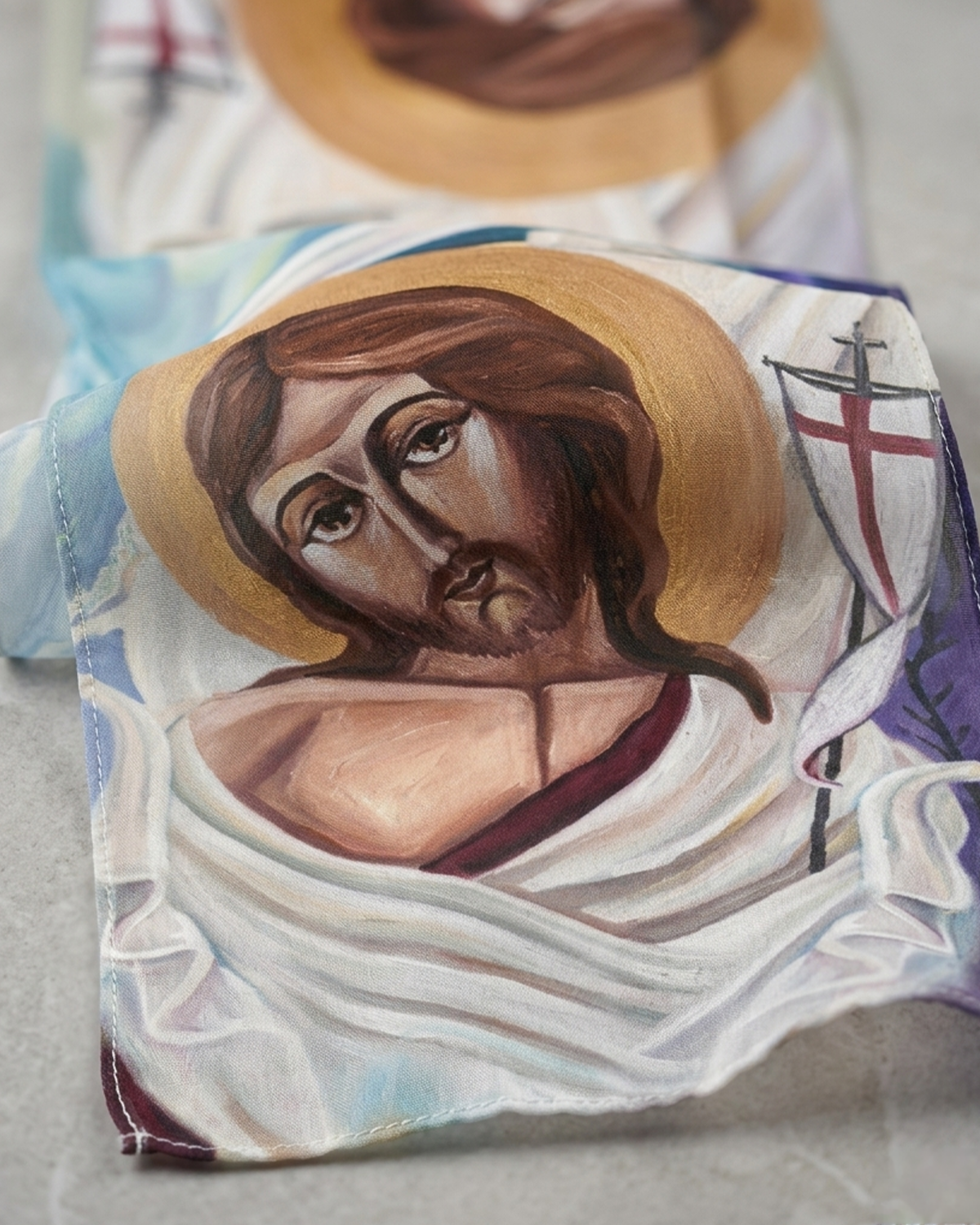 Christ is Risen Both Sides Painted by Marianne Botros