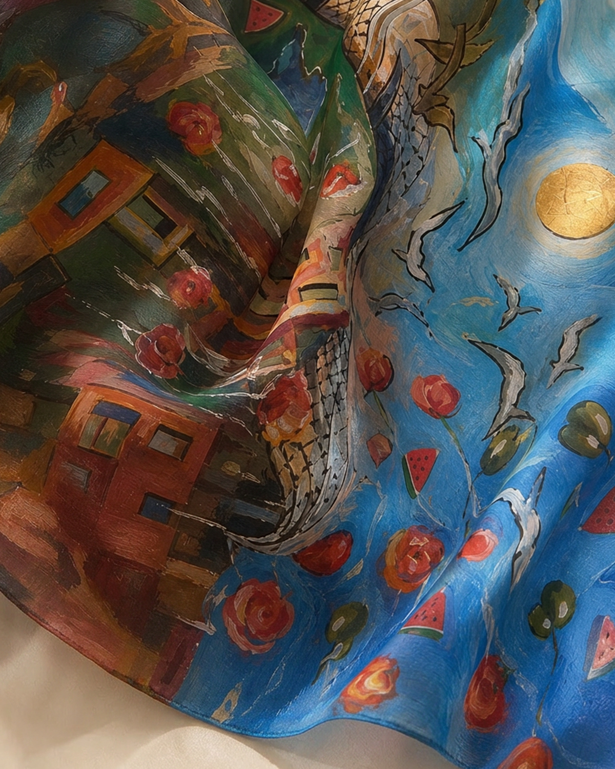 The Keffiyeh Painted by Marianne Botros