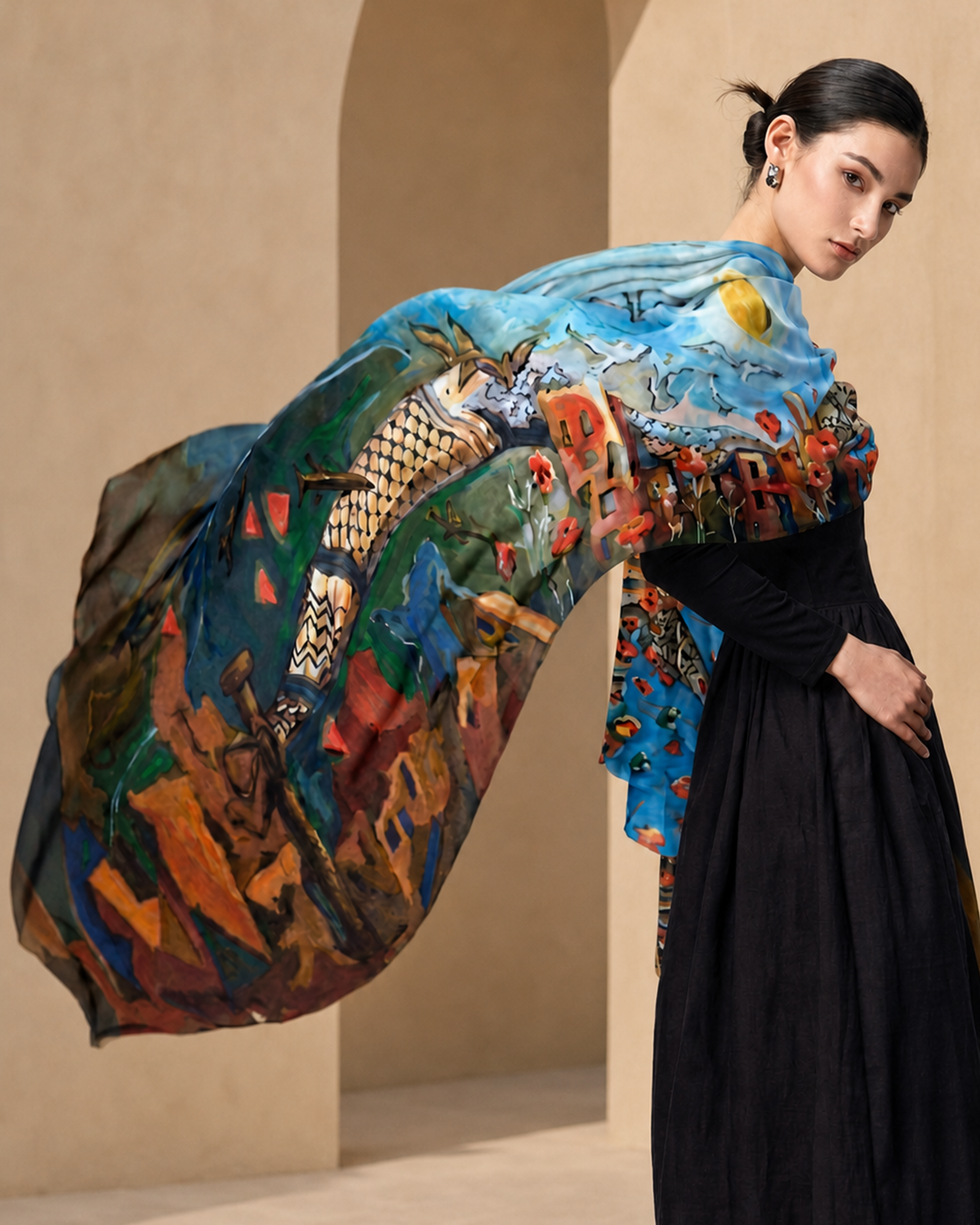 The Keffiyeh Painted by Marianne Botros