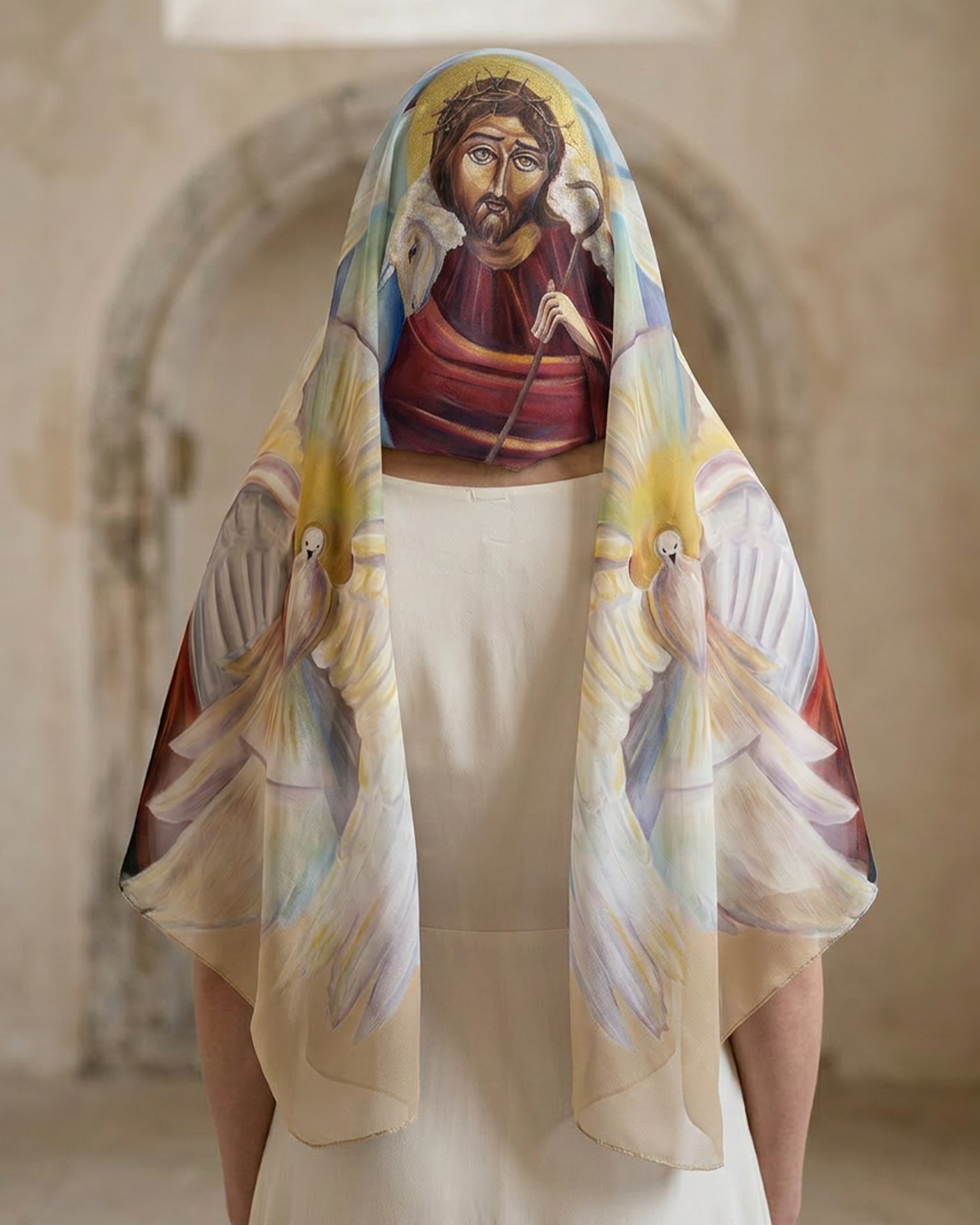 Jesus in the Middle Painted By Marianne Botros ***without text***