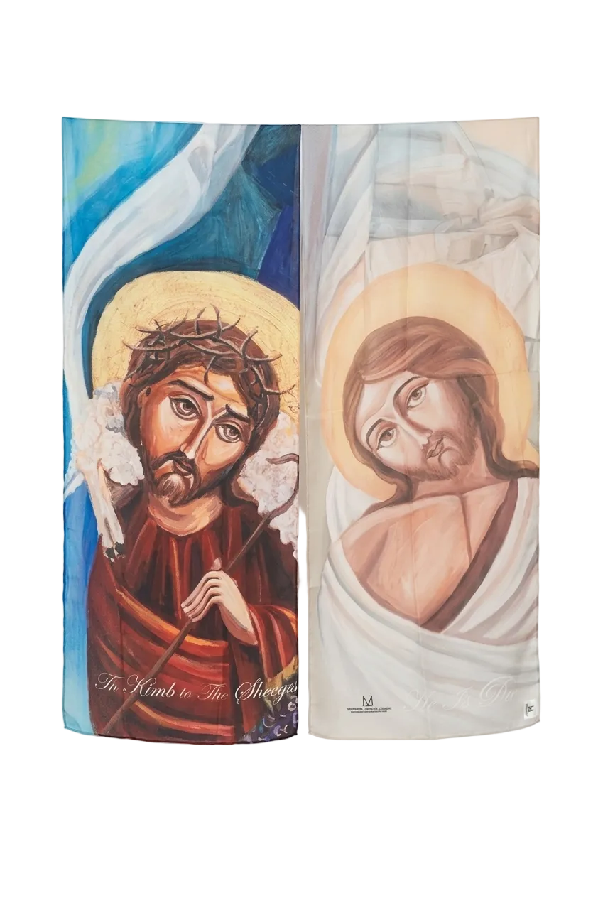 Jesus Crucifixion and Resurrection Painted By Marianne Botros